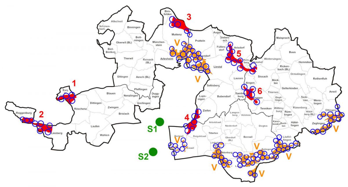 Windzonen Richtplan BL