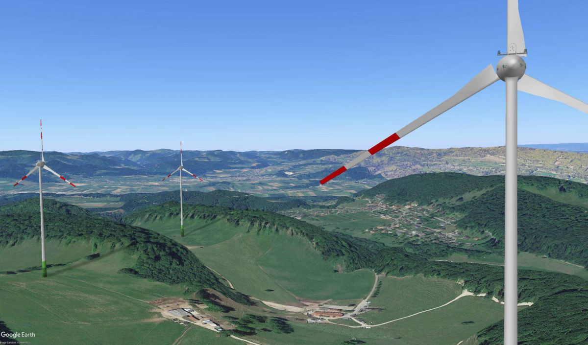 Windpark Homberg: Ansicht von WKA 3 Richtung Himmelried Windpark Homberg: Ansicht von WKA 3 Richtung Himmelried