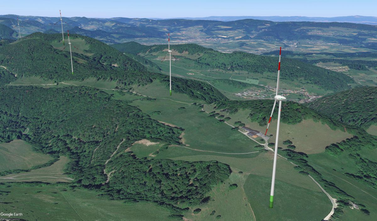 Windpark Meltingerberg: Sicht WKA 6 nach Meltingen